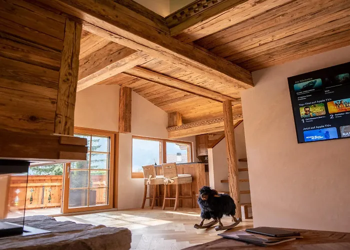 Modernes Mit Sauna, Whirlpool Und Bergblick בקתה *