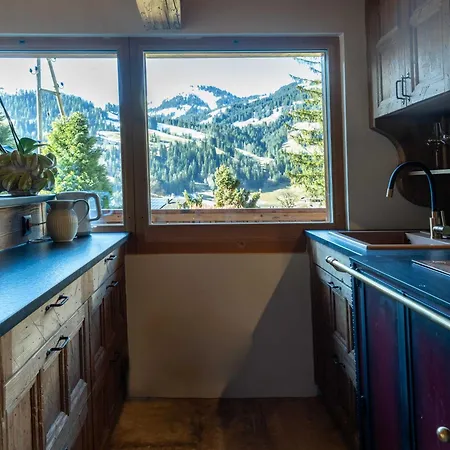 Modernes Mit Sauna, Whirlpool Und Bergblick 샬레